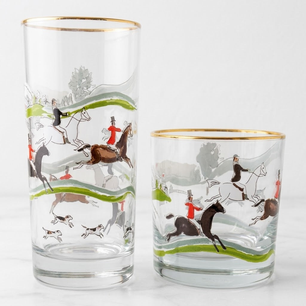 Hunt Scene Glasses