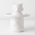 White Fox Treat Jar