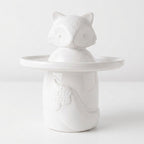 White Fox Treat Jar