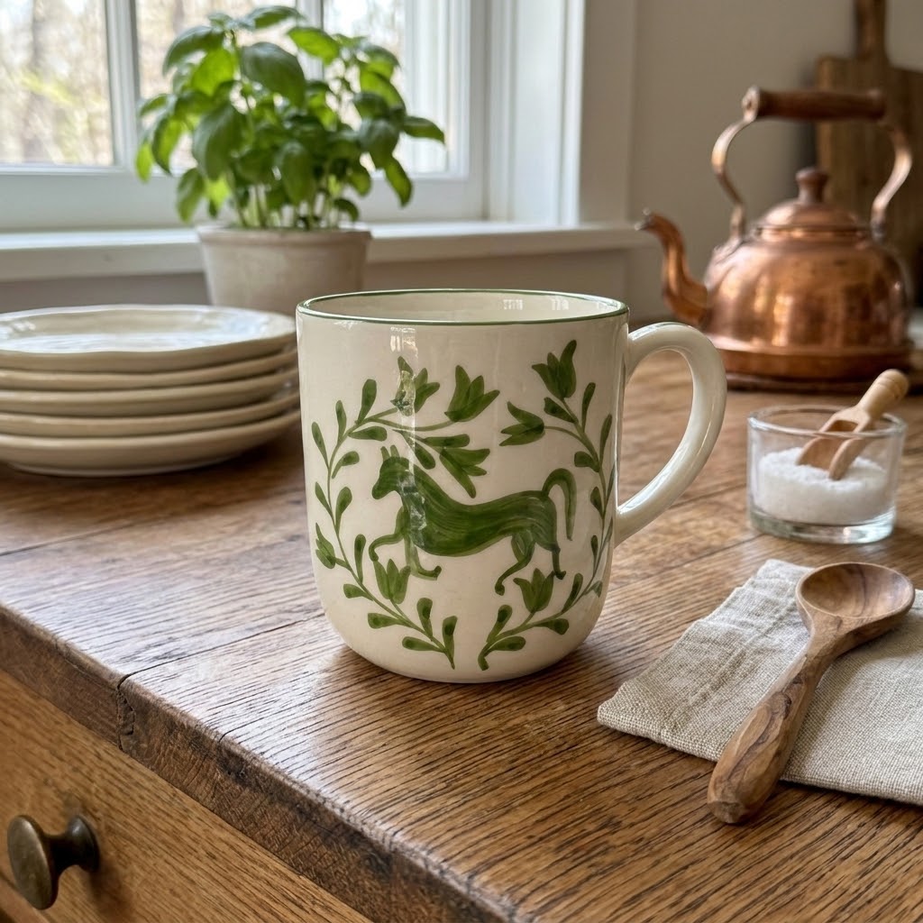 Green Horse Mug