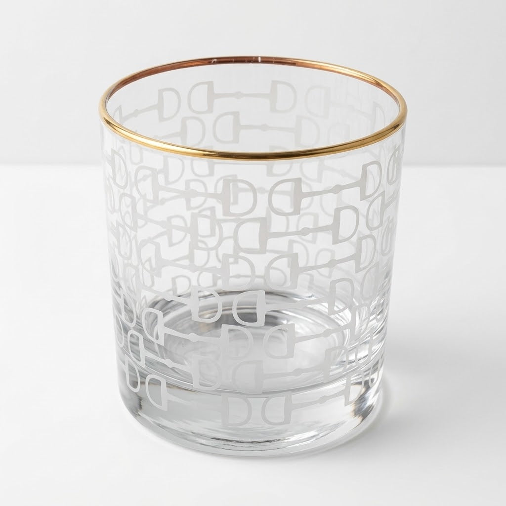 Frosted Snaffle Glasses