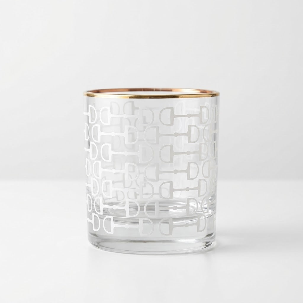 Frosted Snaffle Glasses