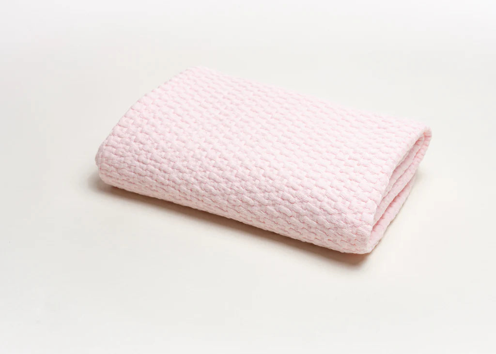 Stonewashed Basket Weave Baby Blanket