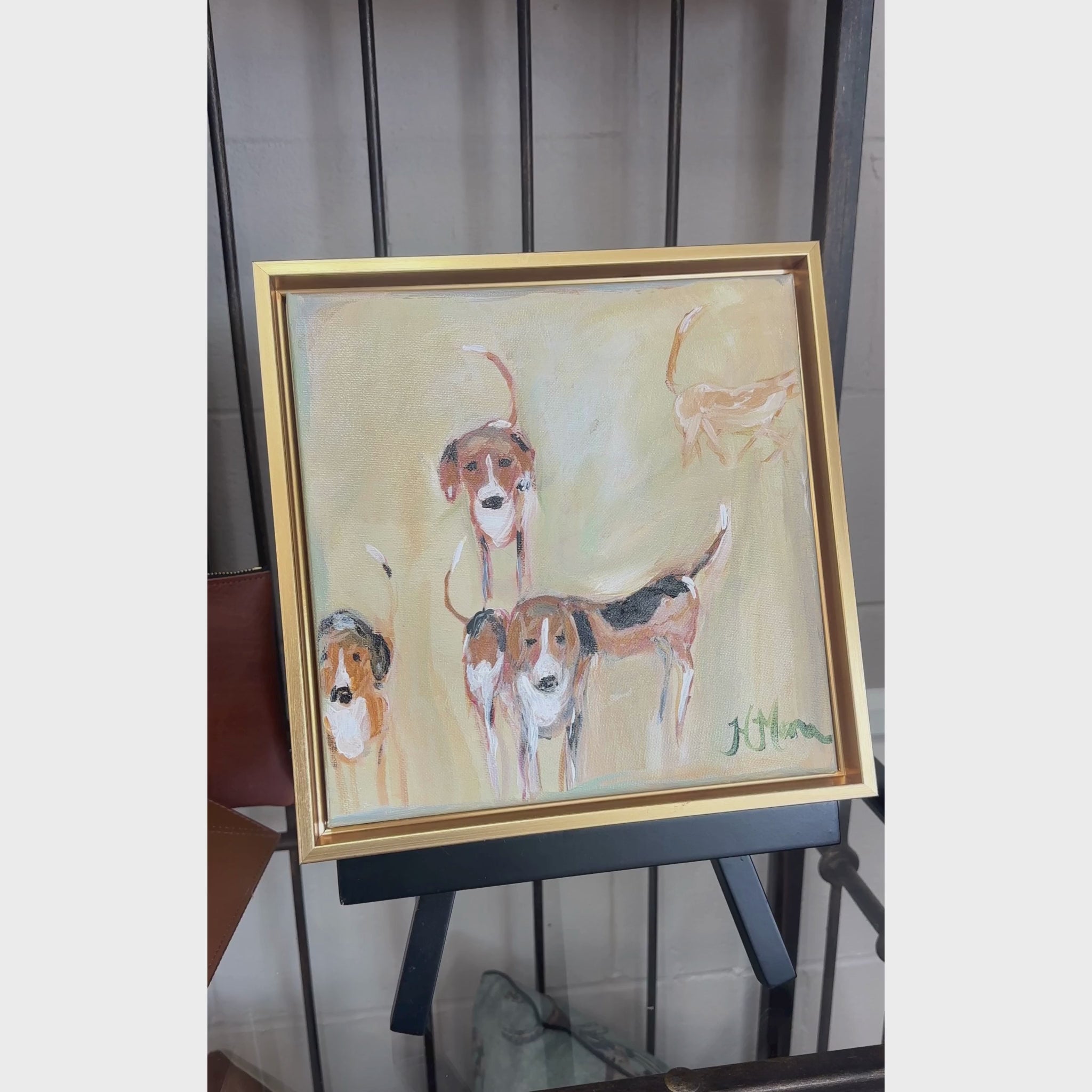 The Hounds Original Painting