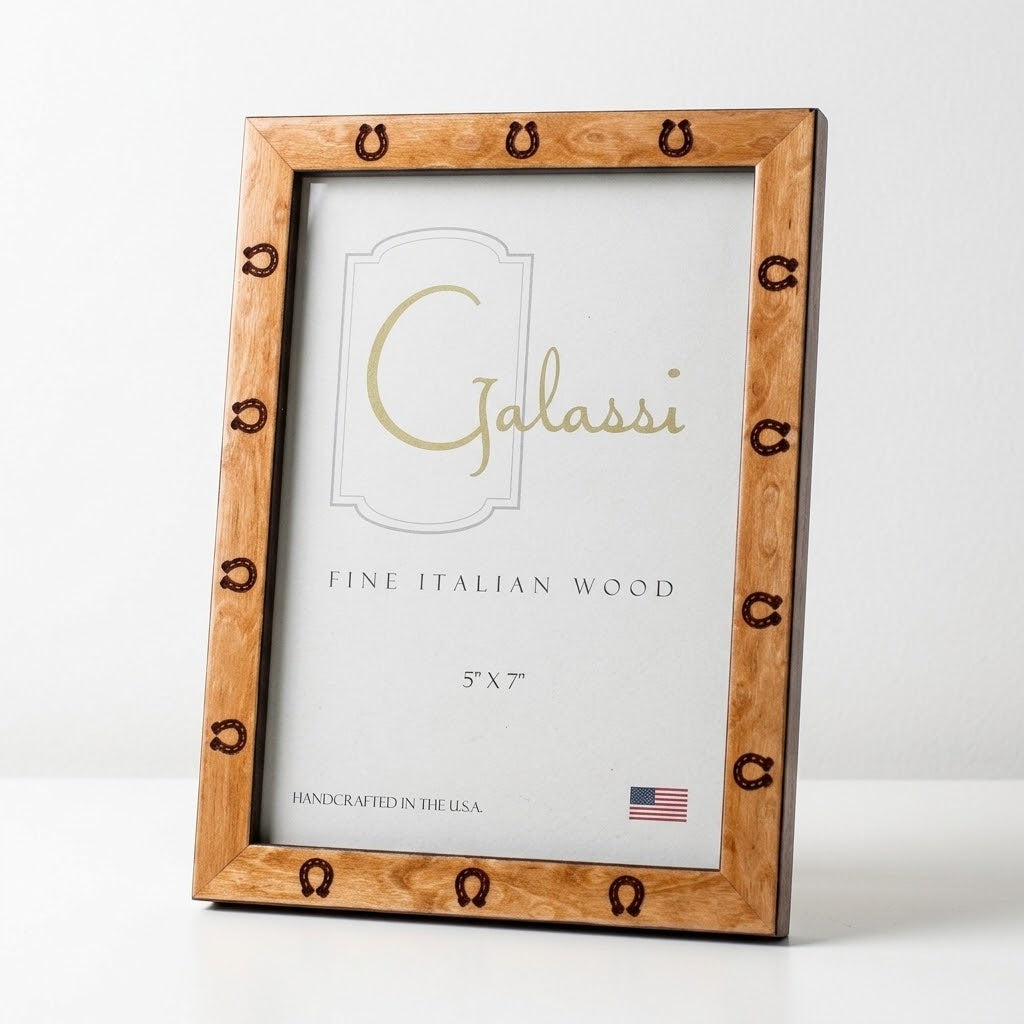 Cashmere Frame With Brown Horseshoes