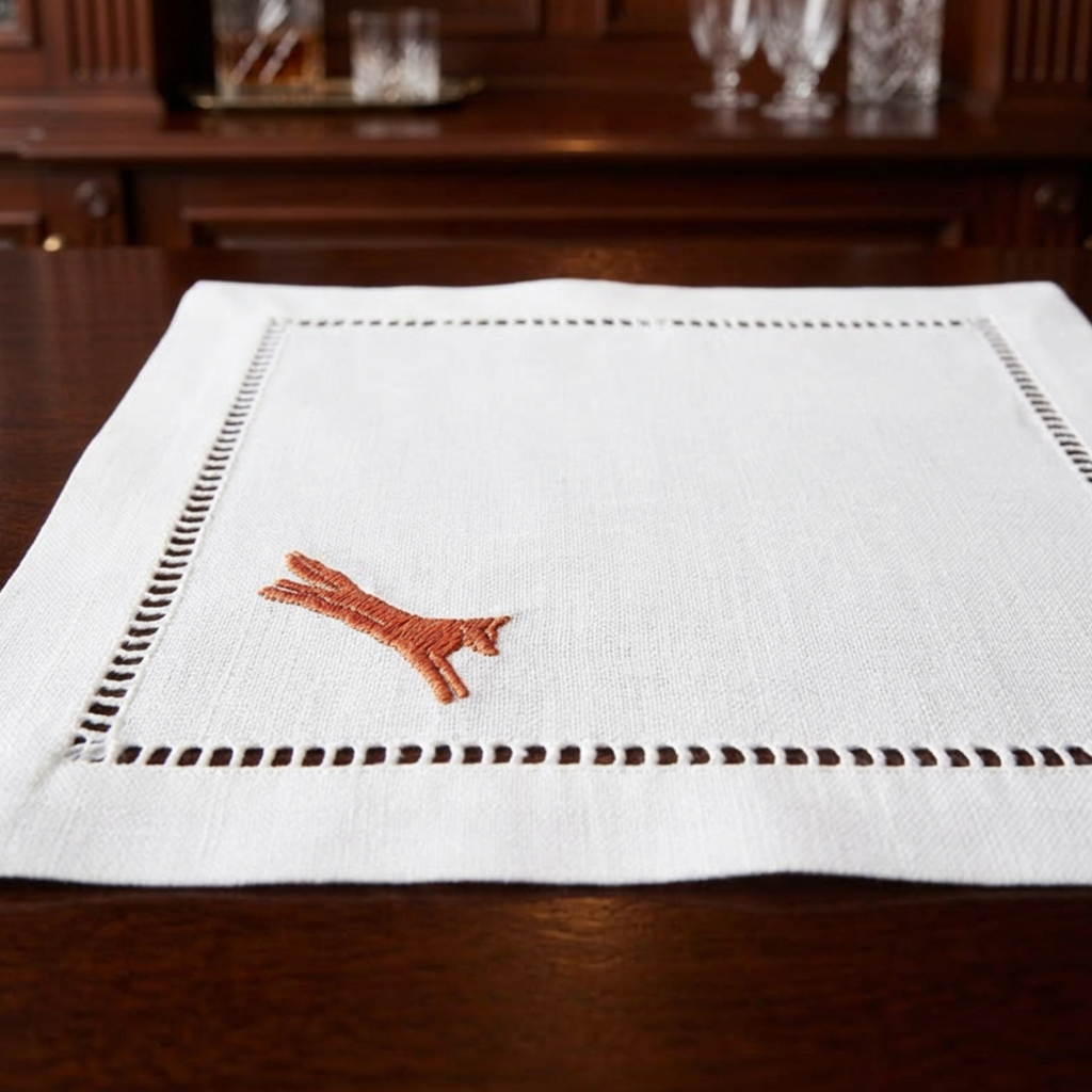 Running Fox Cocktail Napkin