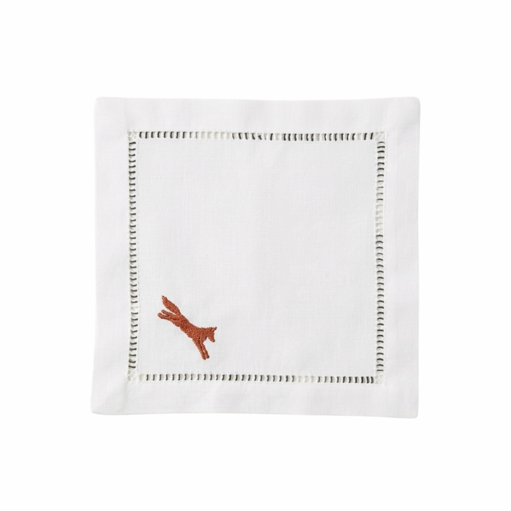 Running Fox Cocktail Napkin