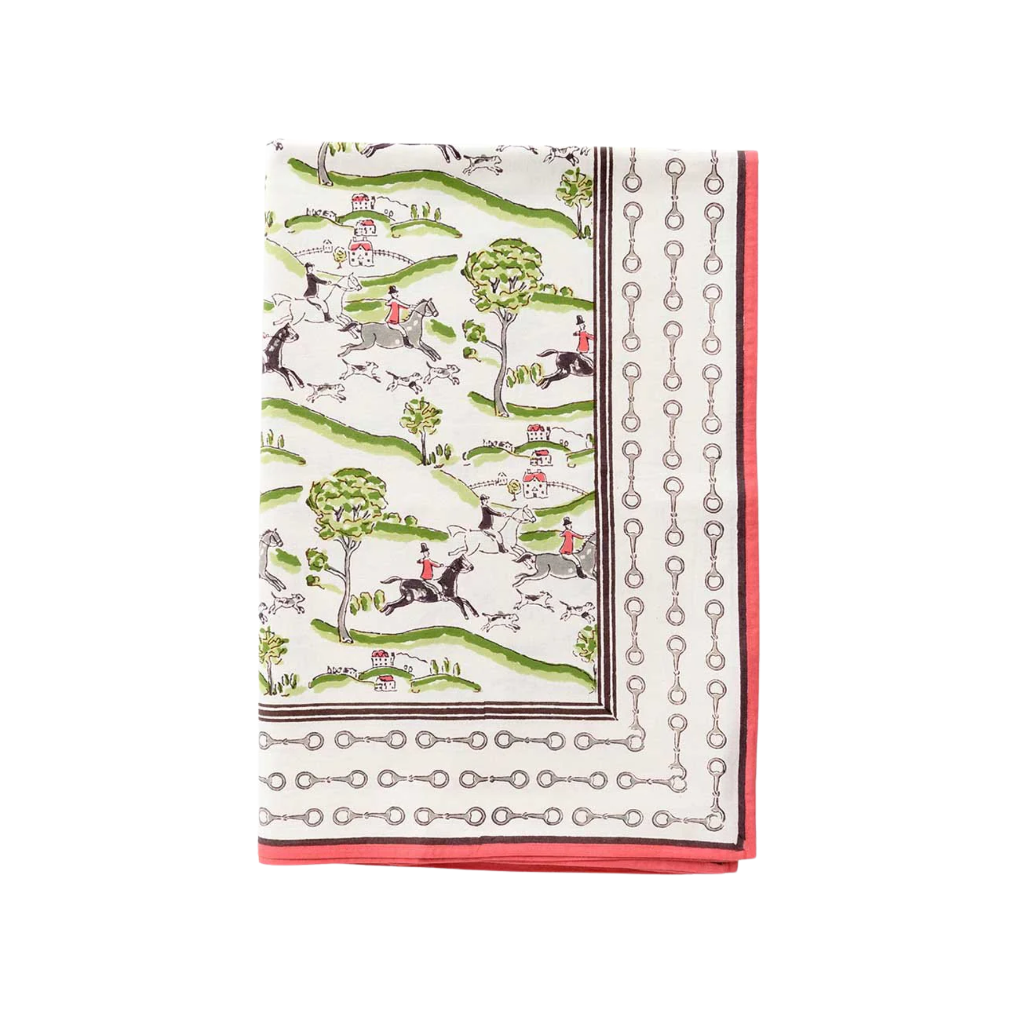 Hunt Scene Tablecloth 90" Round