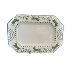 Green Horse Rectangle Serving Platter