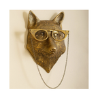 Wall Art Fox with Glasses
