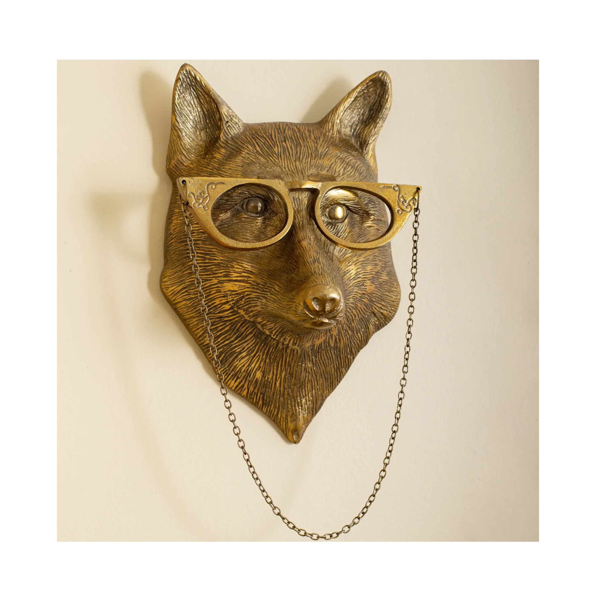 Wall Art Fox with Glasses