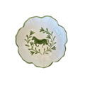 Green Horse Small Serving Bowl