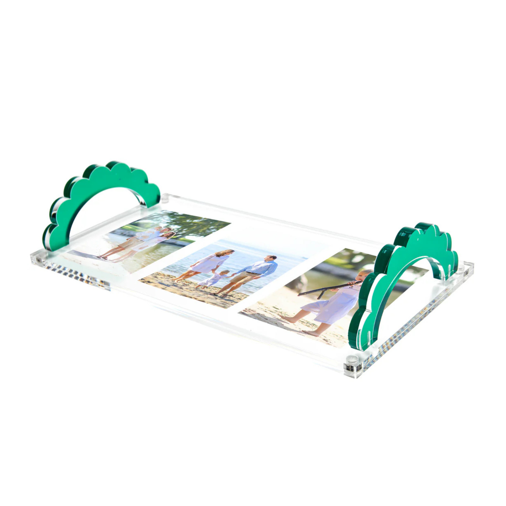 Scallop Handle Photo Tray