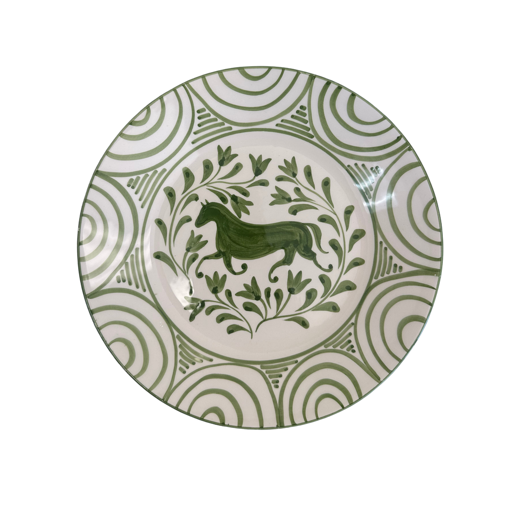 Green Horse Salad Plate