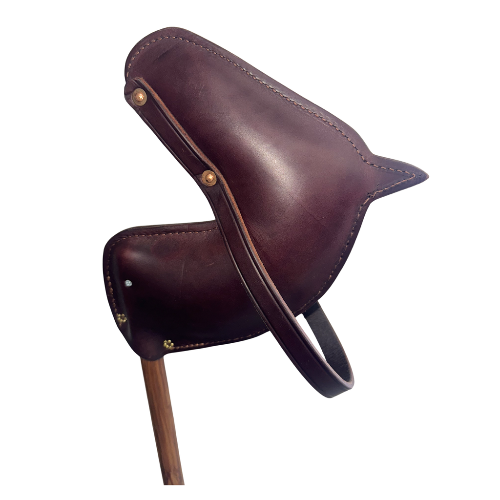 Leather Stick Horse Brown