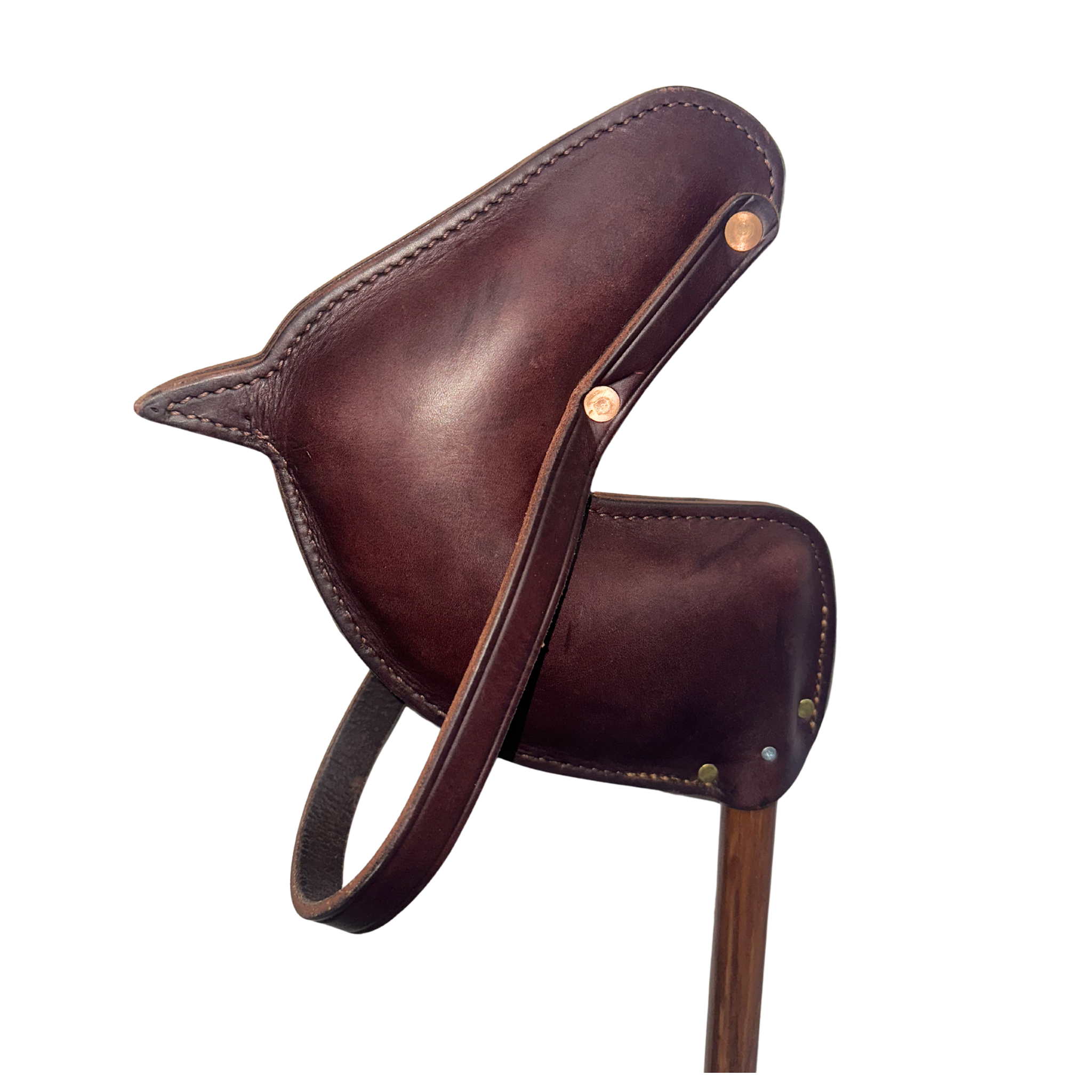 Leather Stick Horse Brown