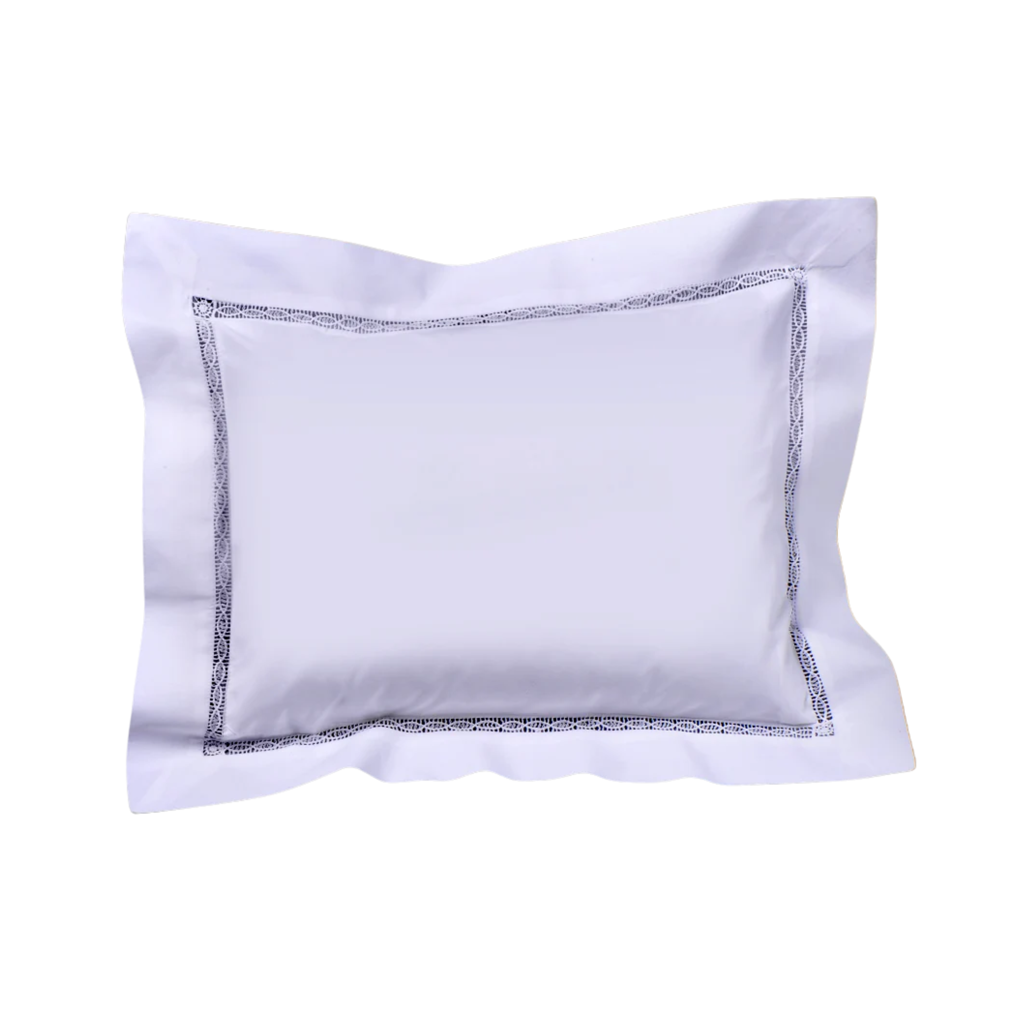 Hand Embroidered Drawnwork Boudoir Pillow