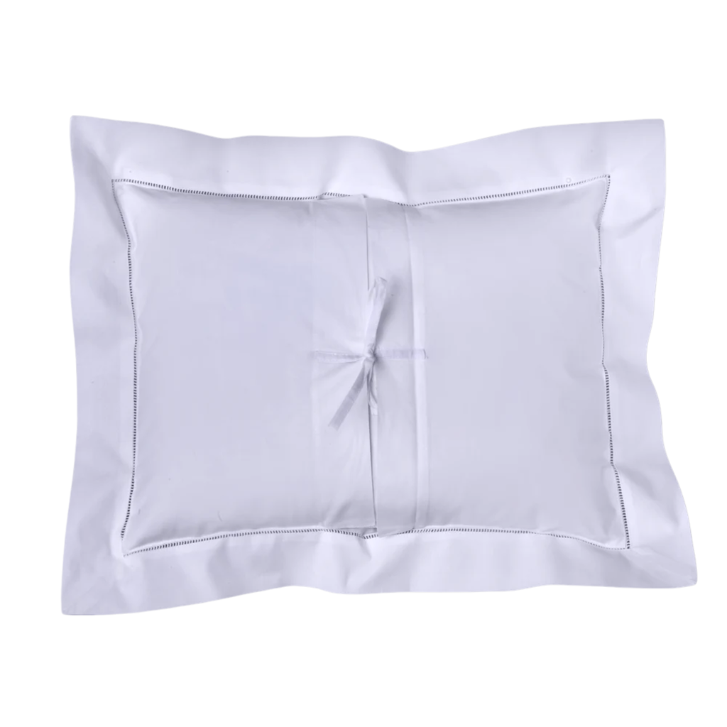 Hand Embroidered Drawnwork Boudoir Pillow