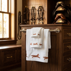 Peacock Alley Bath Towel Running Fox