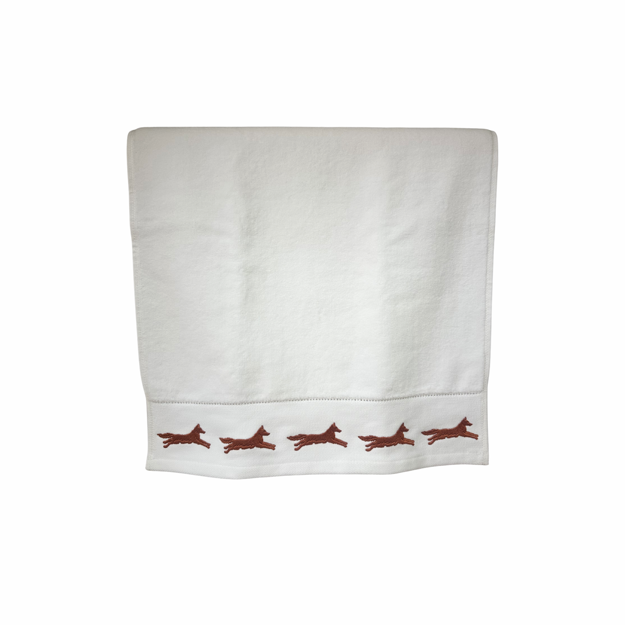 Peacock Alley Bath Towel Running Fox