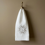 Equestrian Bit Monogram Guest Towel