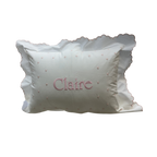 Swiss Dots Monogram Pillow