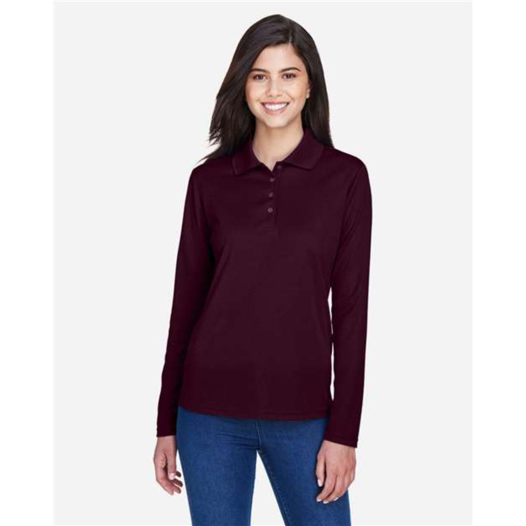 Women's Pinnacle Performance Long Sleeve Pique Polo