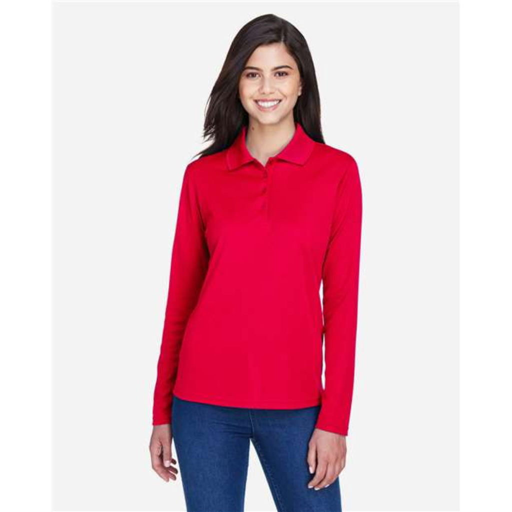 Women's Pinnacle Performance Long Sleeve Pique Polo
