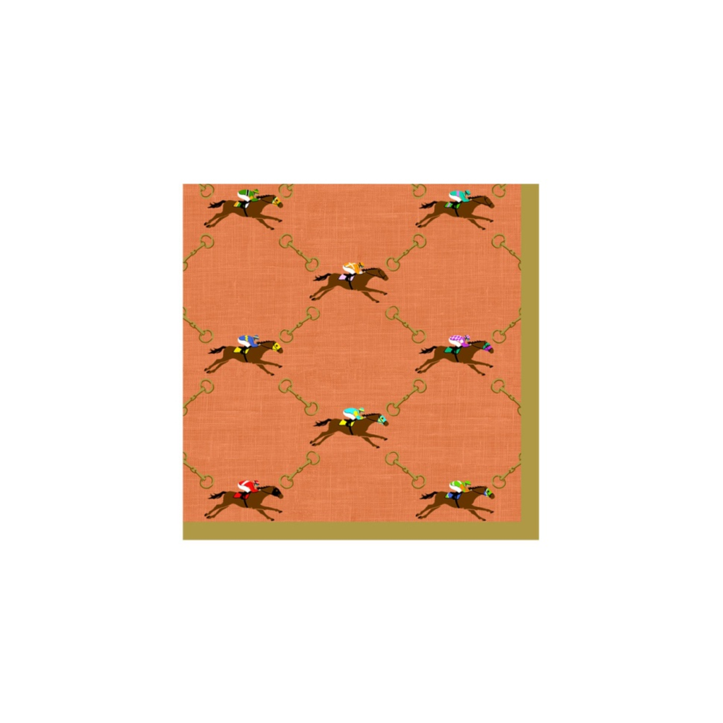 And They're Off! Cocktail Napkin