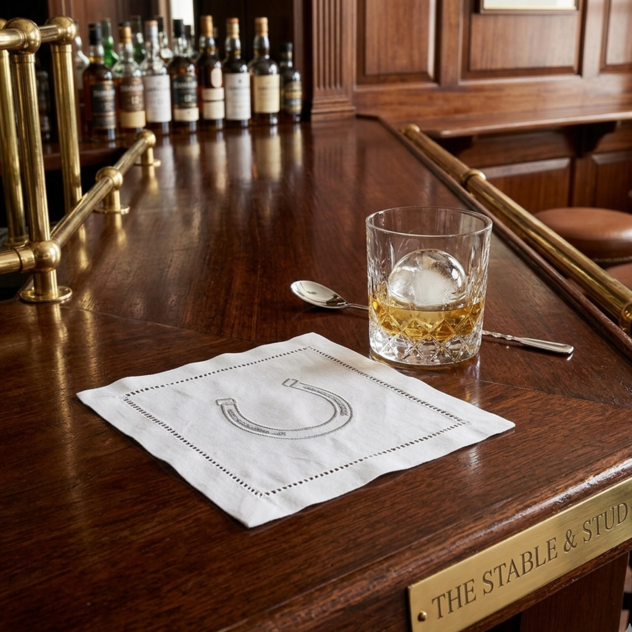 Horseshoe Cocktail Napkin