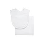 Seersucker Drooler Bib & Burp Set