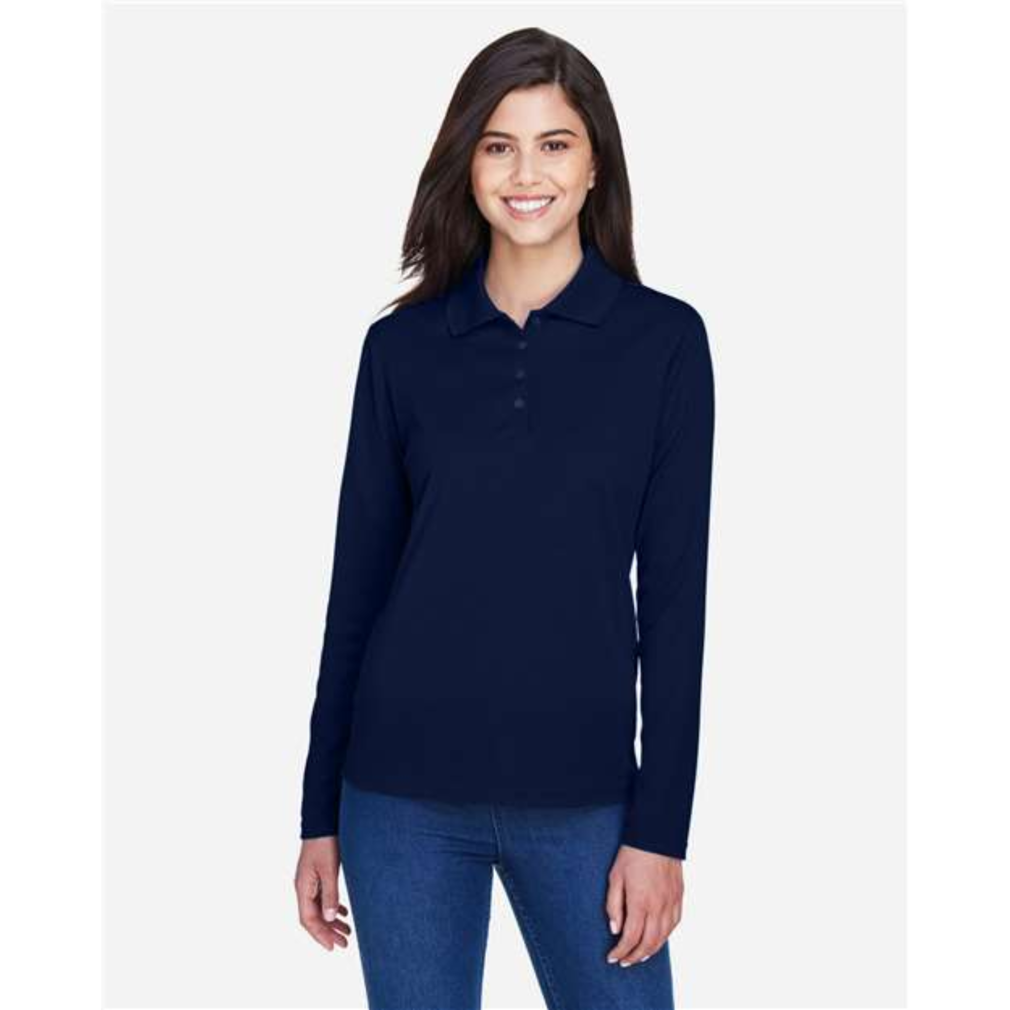 Women's Pinnacle Performance Long Sleeve Pique Polo