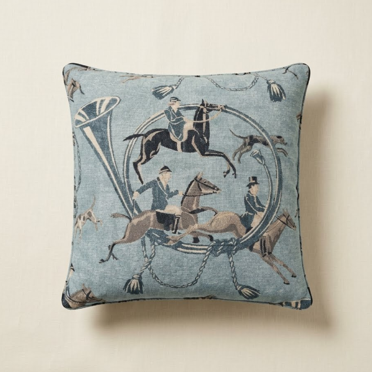 20x20 Fox Hunt Throw Pillow