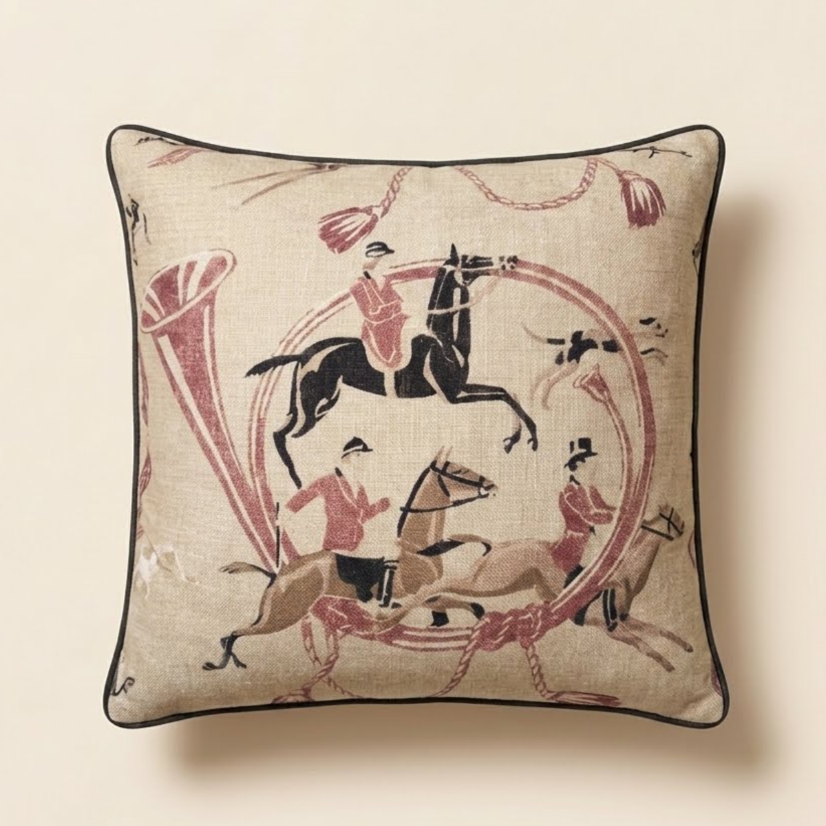 20x20 Fox Hunt Throw Pillow