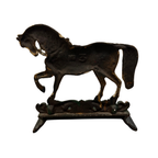 Antique Pair of Greenlees Glasgow 19th Century Victorian Cast Iron Horse Door Stops