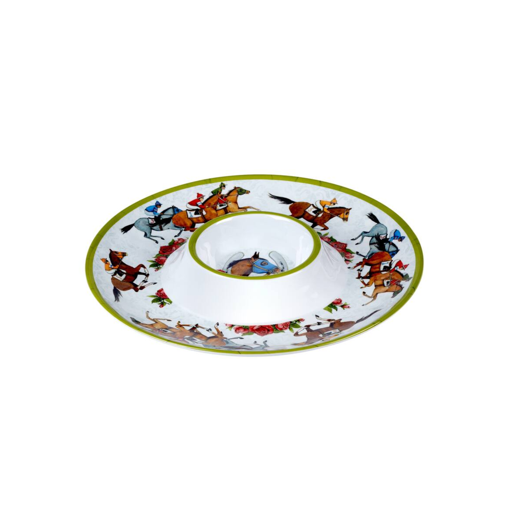 Day at the Races Chip & Dip Melamine