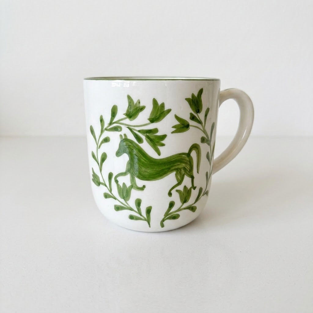 Green Horse Mug