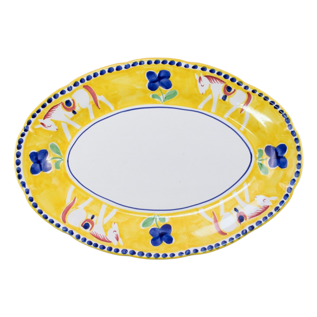 Vietri Campagna Cavallo Oval Platter