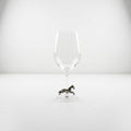 Running Horse Wine Glass, Pewter